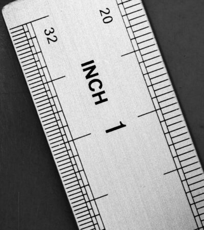 a ruler showing one inch
